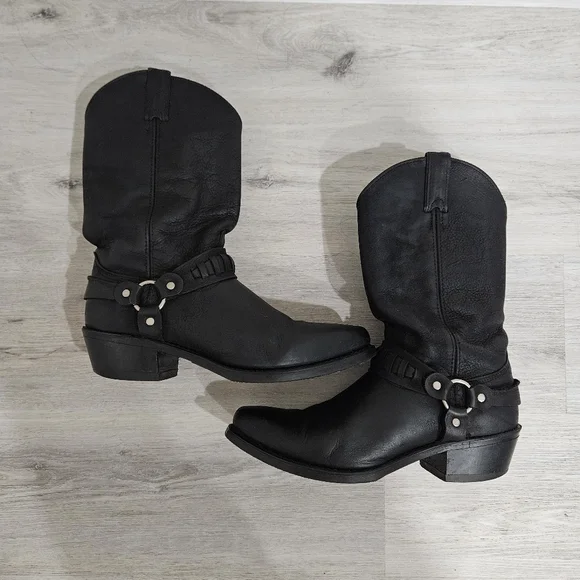 Black Western Cowboy Boots - Picture 3 of 12